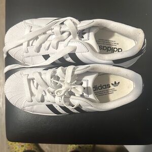 Adidas Superstar White with Black Stripes